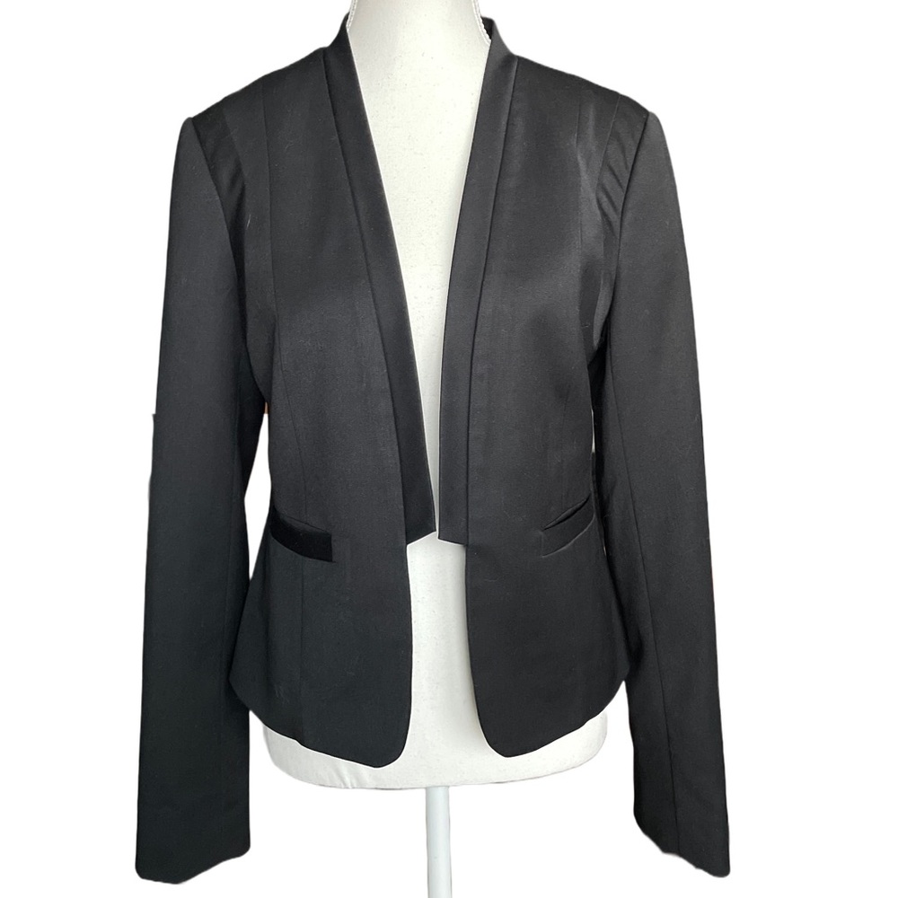 The Limited Black Open Front High-Low Blazer S